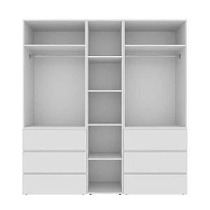 Шкаф распашный комбинированный №3 Light 200x220x50 см