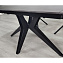 Стіл обідній розкладний VINCENT CERAMIC 140(200)*90 графіт мат/чорний