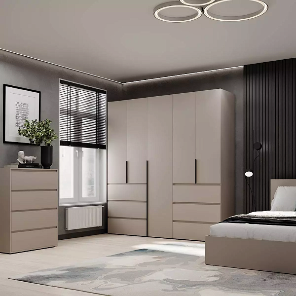Шкаф распашный комбинированный №3 Light 200x220x50 см