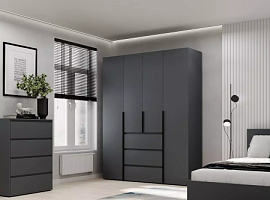 Шкаф распашный комбинированный №1 Light 160x220x50 см