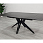 Стол обеденный раскладной VINCENT CERAMIC 140(200)*90 графит мат/черный