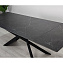 Стіл обідній розкладний MADISON CERAMIC 160(240)*90 чорний мат/чорний
