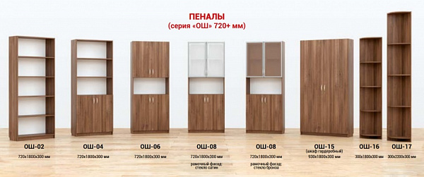 Пенали офісні Максі Меблі серія ОШ-02, 04, 06, 08, 15, 16, 17