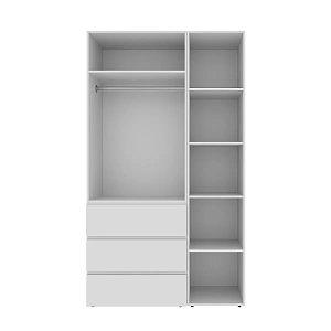 Шкаф распашный комбинированный №2 Light 120x220x50 см