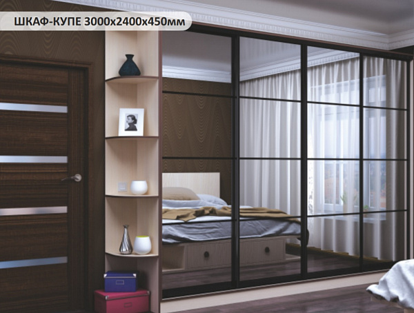 ШАФА-КУПЕ 3000х2400х450мм